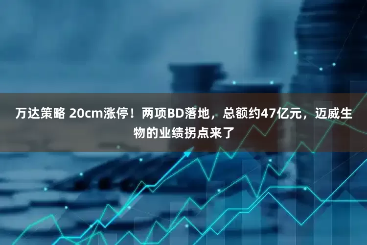 万达策略 20cm涨停！两项BD落地，总额约47亿元，迈威生物的业绩拐点来了