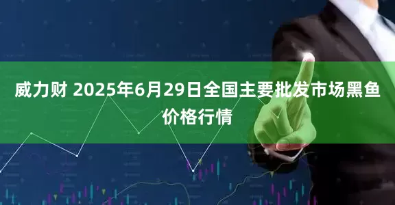 威力财 2025年6月29日全国主要批发市场黑鱼价格行情