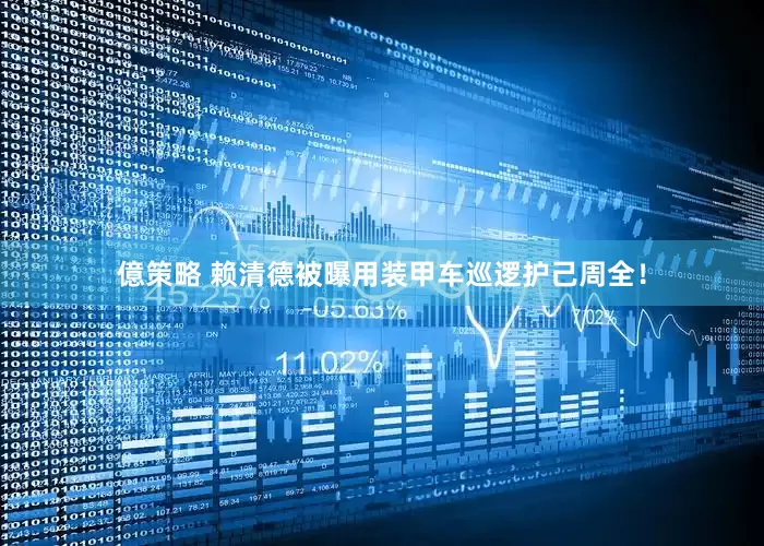 億策略 赖清德被曝用装甲车巡逻护己周全！